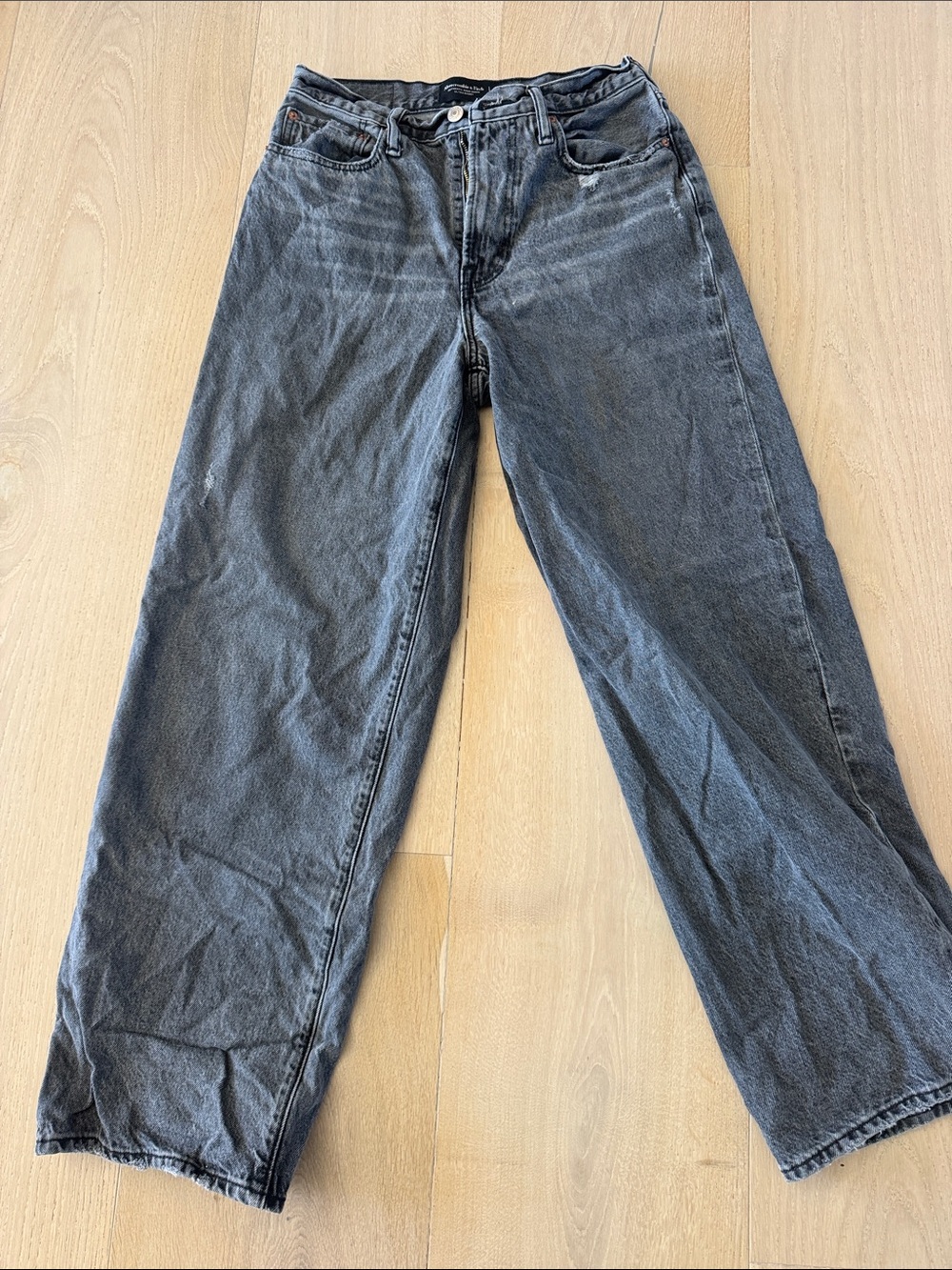 Abercrombie & Fitch Men's Relaxed Jeans - Washed Black